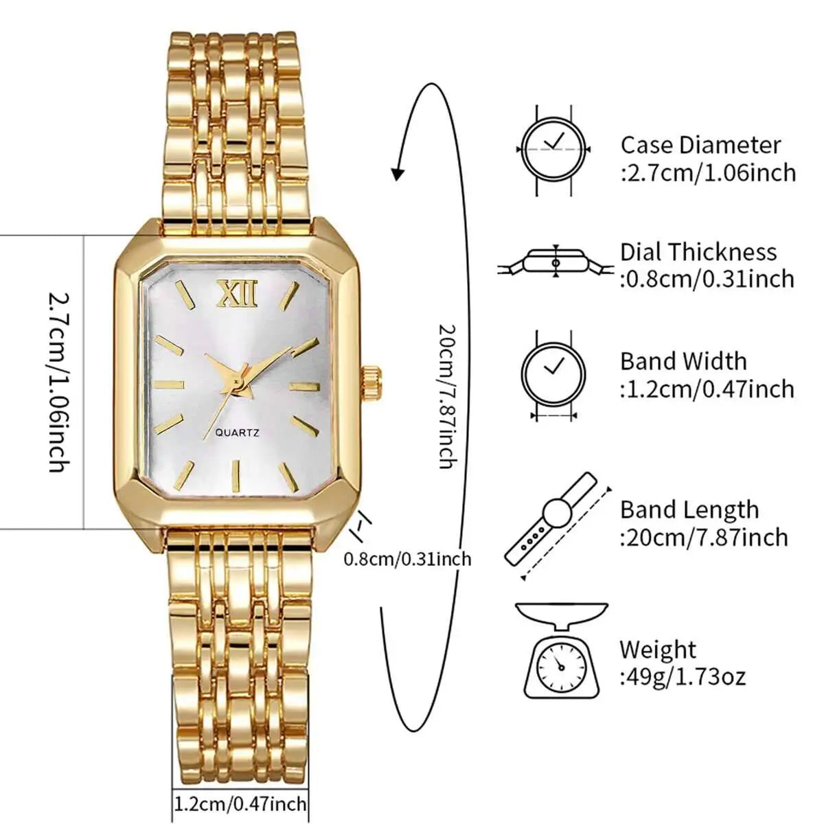 Rectangle Quartz Women’s Watch