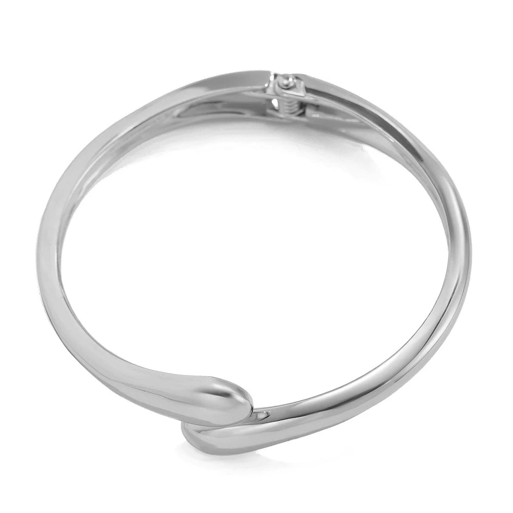 Gold & Silver Chunky Twisted Bangle