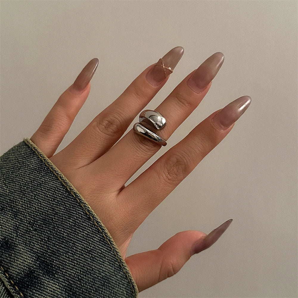 Gold & Silver Chunky Twisted Bangle