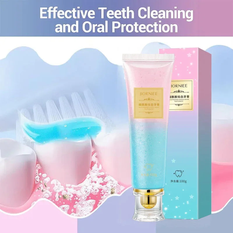 100g Niacinamide Whitening Toothpaste Refreshing Clean Teeth For Men And Women Fresh Breath Toothpaste To Remove Tooth Stains MLADC & P
