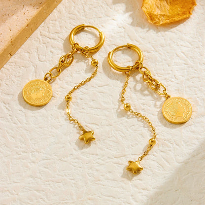 Golden Star Portrait Jewelry Set