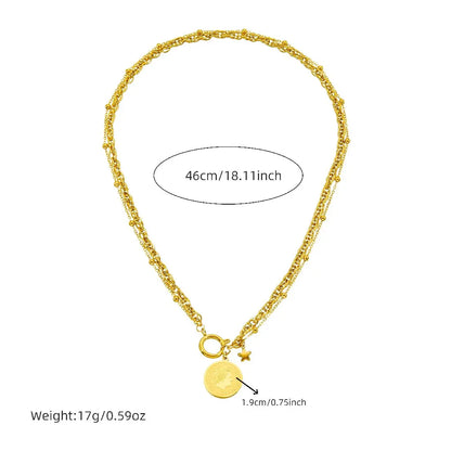 Golden Star Portrait Jewelry Set