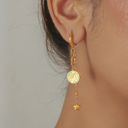 Golden Star Portrait Jewelry Set